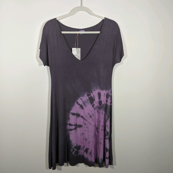 purple tye dye t-shirt - Picture 1 of 4